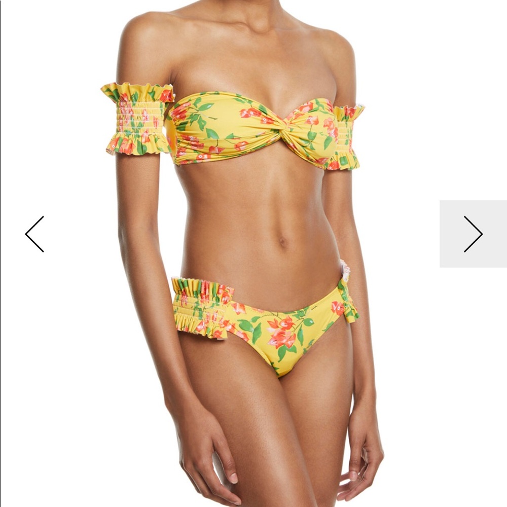 Caroline Constas Adros Floral Bikini, Size Small
